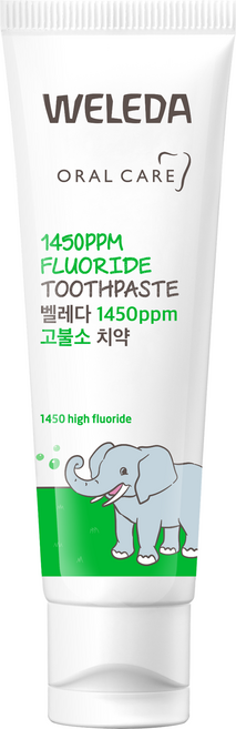 벨레다 1450 고불소 어린이 치약 스피아민트향, 50g, 1개