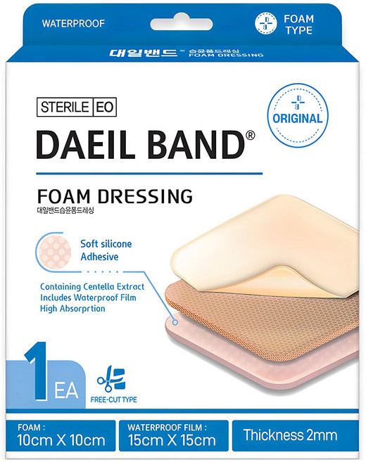 대일밴드 습윤 폼드레싱 밴드, 1개입, 1개