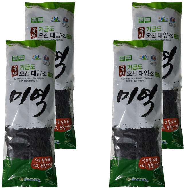골드물산 거금도 오천 태양초 미역, 500g, 4개