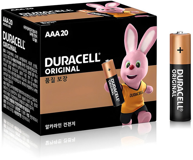 듀라셀 오리지널 AAA 건전지, 20개입, 1개