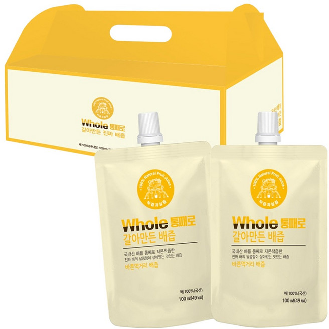 통째로 갈아만든 배즙 스파우트, 3L, 1개