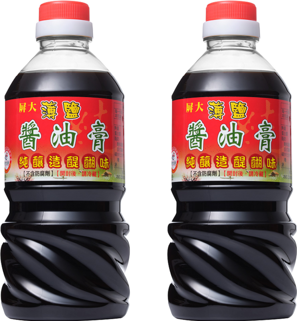 屏大 薄鹽醬油膏, 560ml, 2瓶