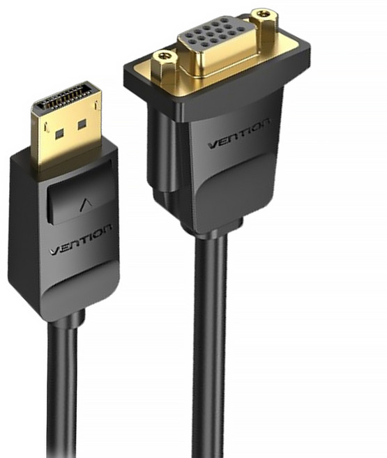 VEnTIOn 威迅 HBS系列 DP轉VGA 高清轉接線 41g, 15cm, 黑色, 1個