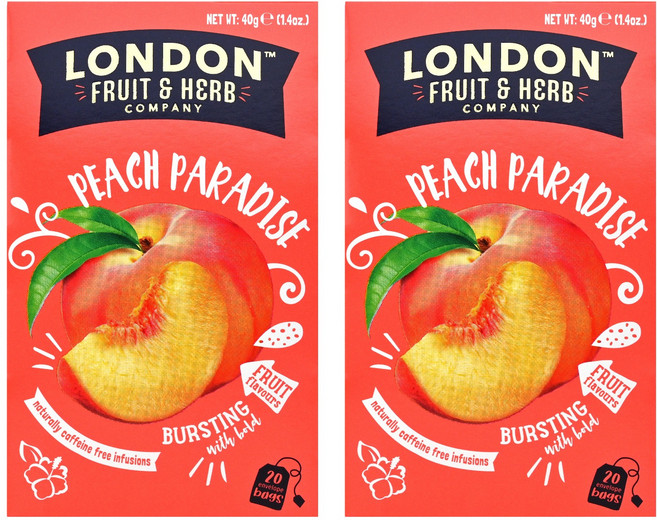 런던프룻앤허브 피치파라다이스 티백, 2g, 20개입, 2개
