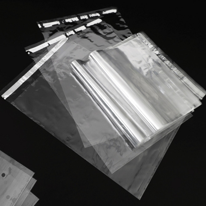 접착식 PP 폴리백 삼중 속포장 봉투, 100개