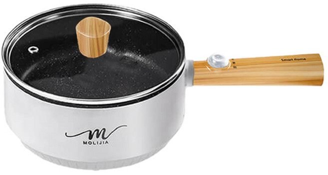 MOLIJIA 魔力家 M18 雙層防燙麥飯石不沾烹飪鍋 1.6L大容量 煎煮炒炸多樣料理, BY011018