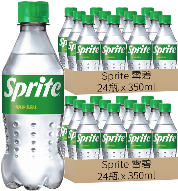 Sprite 雪碧 清爽檸檬風味, 350ml, 48瓶