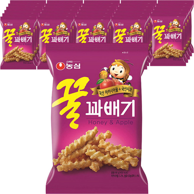 꿀꽈배기, 90g, 40개