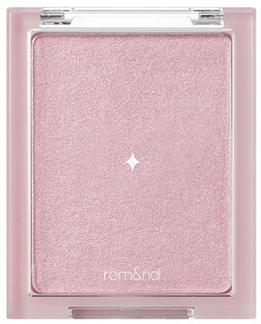 rom&nd 台灣公司貨 薄紗亮面高光打亮餅 5.5g, 02 月光面紗, 1個