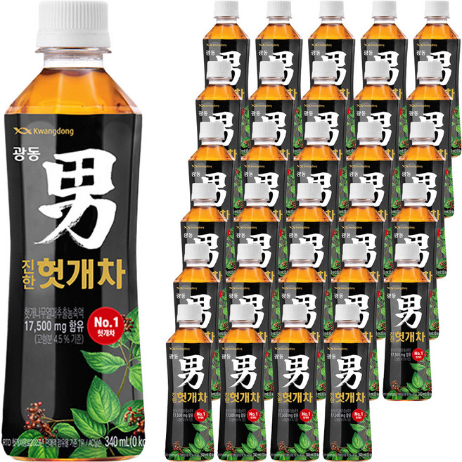 광동진한헛개차, 340ml, 72개