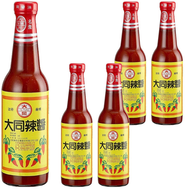 大同醬油 辣醬油膏, 520g, 5瓶