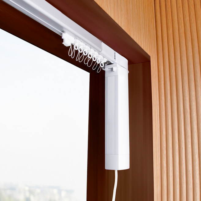 RAiTEC nuguna 스탠다드 스마트 전동커튼 레일세트 방문설치, 블랙(리모컨)