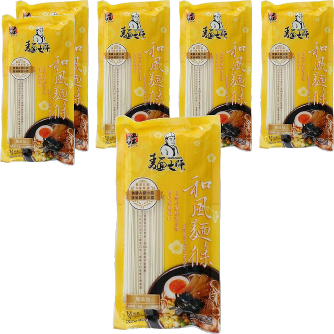 五木 和風麵條 日本風味 不含防腐劑不漂白 安心食用, 300g, 6包