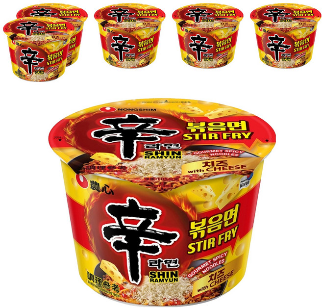 NONGSHIM 農心 辛炒麵 起司風味 105g, 6入