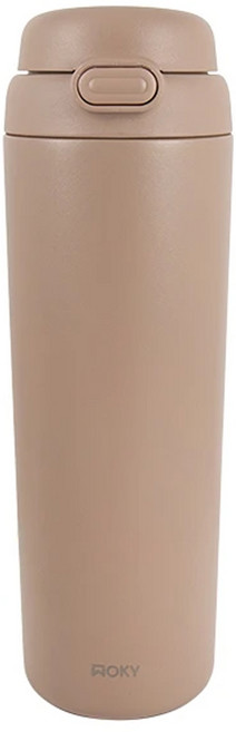 WOKY 沃廚 台灣公司貨 All-P輕芯鈦瓷雙飲保溫瓶, 淵谷咖, 780ml, 1個