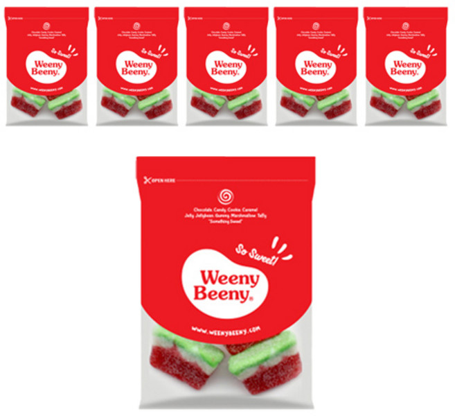 Weeny Beeny 西瓜味切片造型軟糖, 60g, 6個