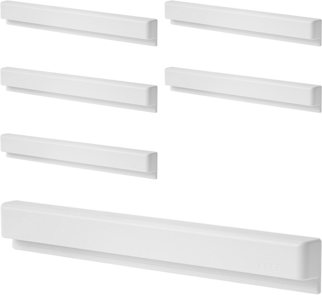 부착식 롱 치약걸이, 화이트, 6개