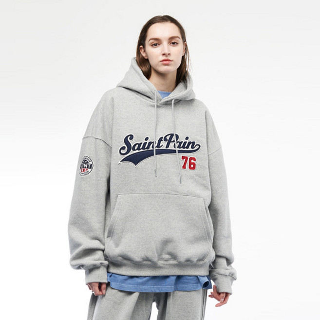 세인트페인 남녀공용 SP 팀 로고 후드티