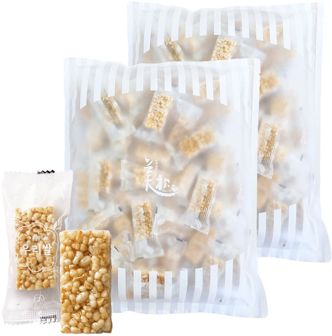 땅콩 톡톡 우리쌀 현미 강정, 500g, 2개