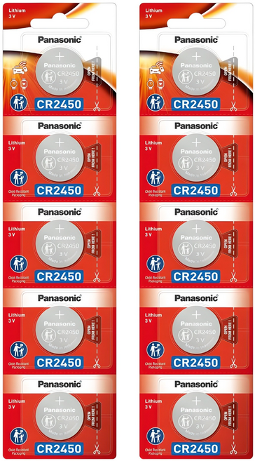 파나소닉 리튬 코인건전지 CR2450, 5개입, 2개