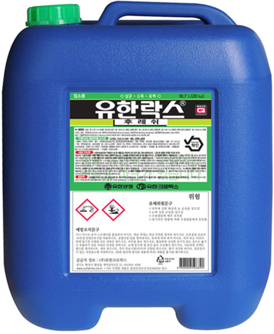 유한락스 후레쉬, 18.7L, 1개