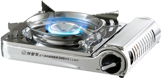 HouseKeeper 妙管家 全不鏽鋼磁吸爐 附手提箱 1.4kg, 銀色, 1個