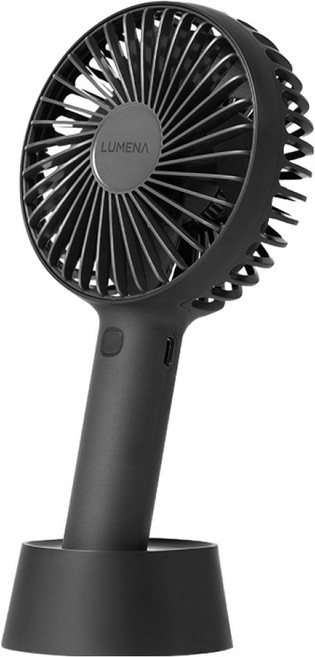 루메나 휴대용 선풍기, FAN PRO4, 차콜블랙