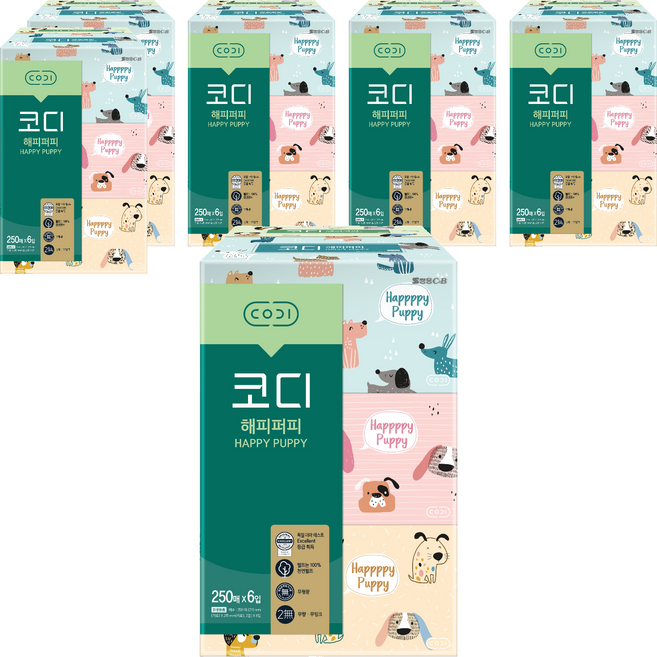 코디 해피퍼피 미용티슈, 36개