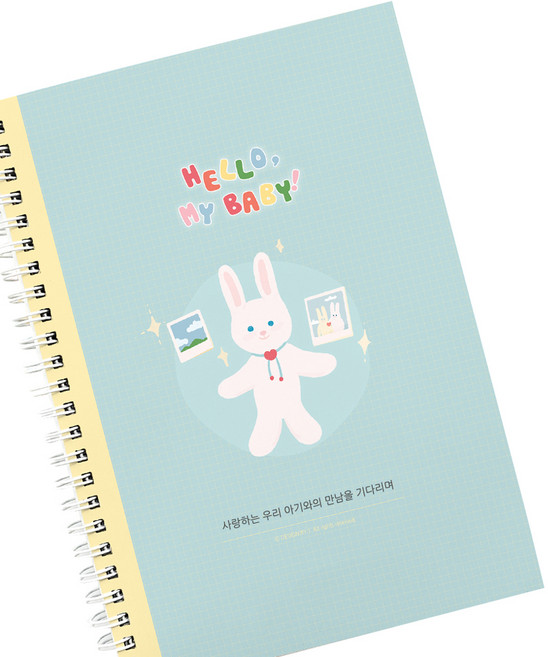 제이밀크 안녕 임신 태교 다이어리, 1개, 큐티 토깽이