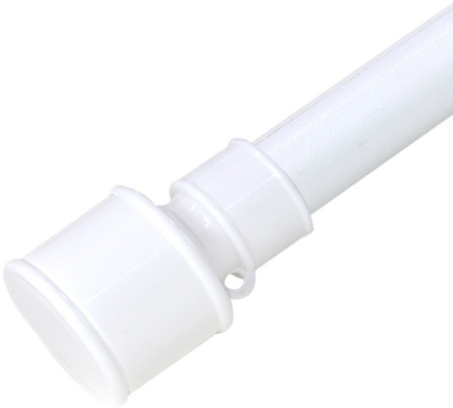 썬데코 25mm 커튼봉 뉴캡 + 조절 브라켓 세트, 화이트