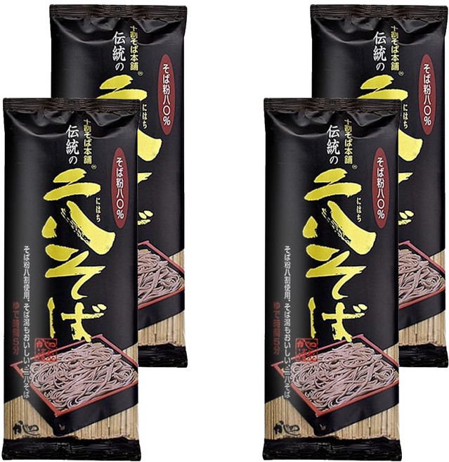 야마모토카지노 전통 니하치 소바, 250g, 4개