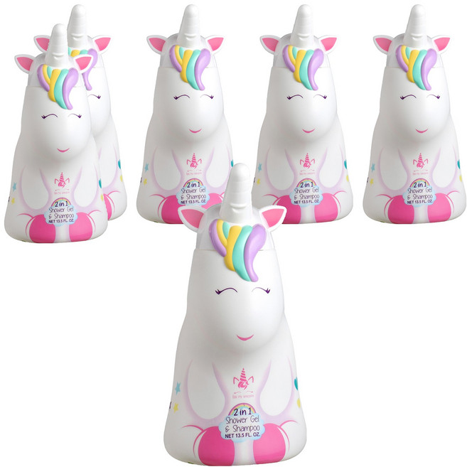 Eau My Unicorn 獨角獸 2合1沐浴洗髮精, 400ml, 6瓶