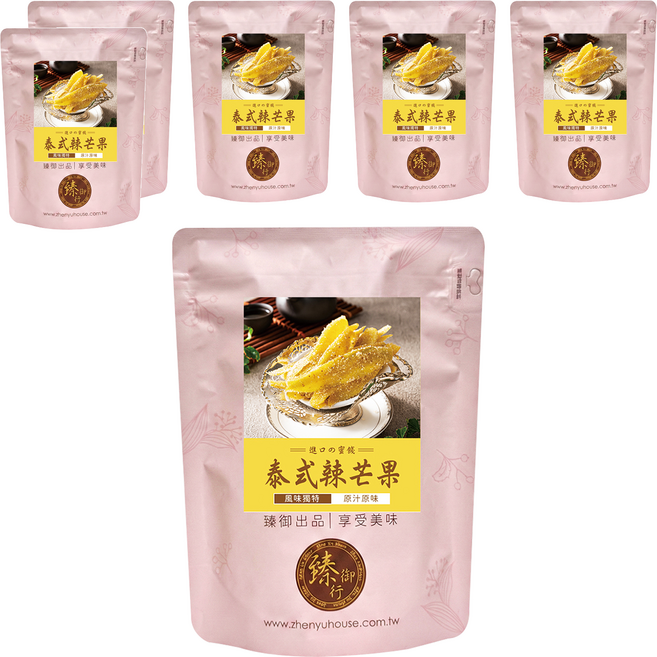 臻御行 泰式辣芒果, 250g, 6個