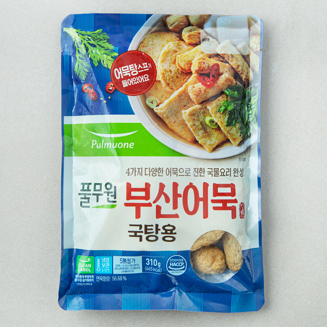풀무원 부산어묵 국탕용, 310g, 1개