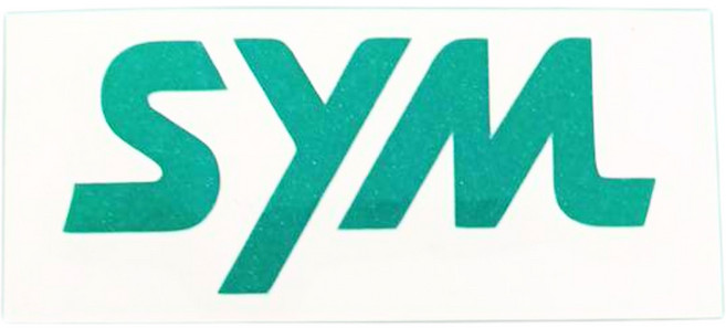 SYM KRN-車尾綠色貼紙 適用於SYM車款 個性化車身裝飾, 綠色, 1入