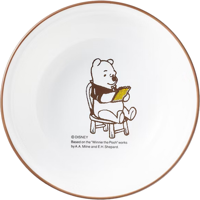 Corelle Brands 康寧餐具 沙拉碗, 小熊維尼 白色, 1個