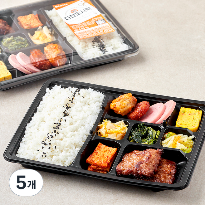 롯데 다찬도시락 9찬, 413g, 5개