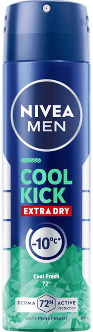 NIVEA 妮維雅 MEN 台灣公司貨 瞬間酷涼系列 男士止汗爽身噴霧 柑橘, 150ml, 1瓶