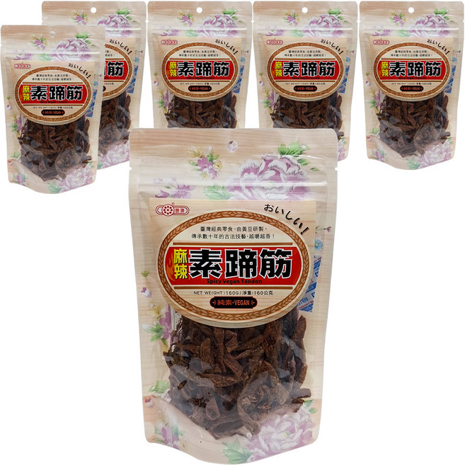 惠香 麻辣素蹄筋, 160g, 6包