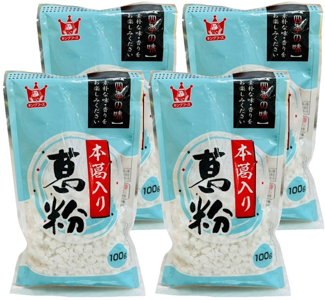 King Foods 王印 本葛吉野 葛粉, 100g, 4包