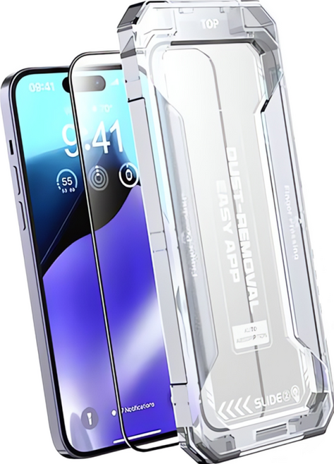 鑽石太空防塵倉 手機螢幕玻璃保護貼 高清款, 1個