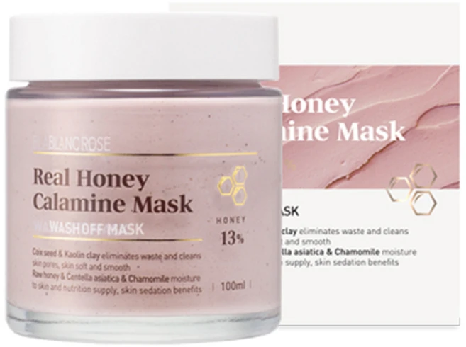 블랑로즈 꿀 칼라민 율무가루팩 100ml, 1개입, 1개 - 쿠팡