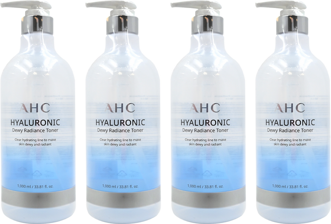 AHC 玻尿酸植萃保濕機能水, 1000ml, 4瓶
