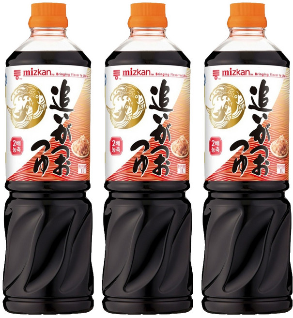 미쯔칸 농축 쯔유, 1L, 3개