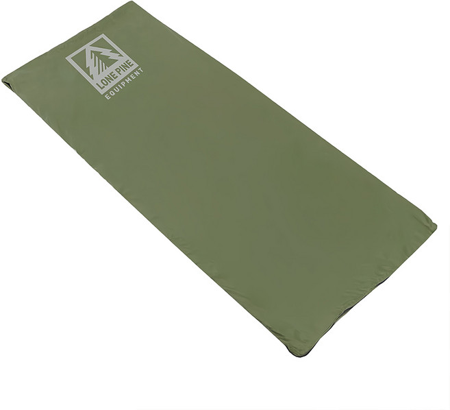 LONE PINE EQUIPMENT 加大型可機洗四季輕量超迷你睡袋 190 x 75cm 收納 25 x 14cm 672g, 綠色, 1個