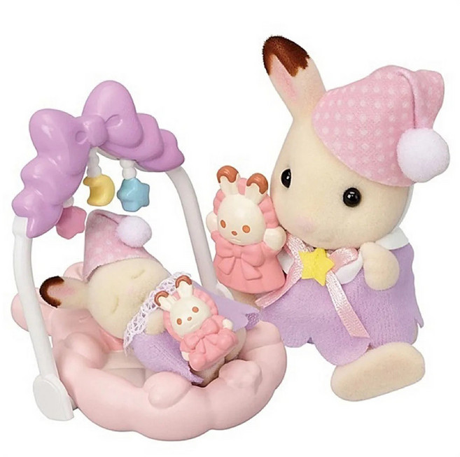 EPOCH Sylvanian Families 森林家族 可可兔好夢搖籃組 DF-27 3歲以上, 1組
