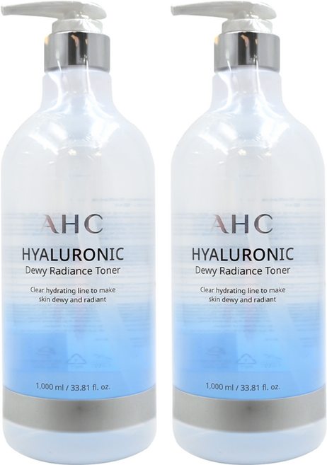 AHC 玻尿酸植萃保濕機能水, 1000ml, 2瓶