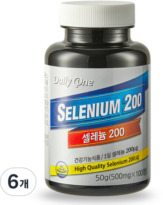 데일리원 셀렌 200, 100정, 6개
