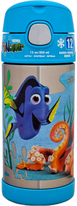 THERMOS 膳魔師 保溫水壺 海底總動員 藍色, 355ml, 1個