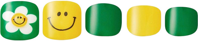 DASHING DIVA Magic Press 美足貼片 微笑日, 1組